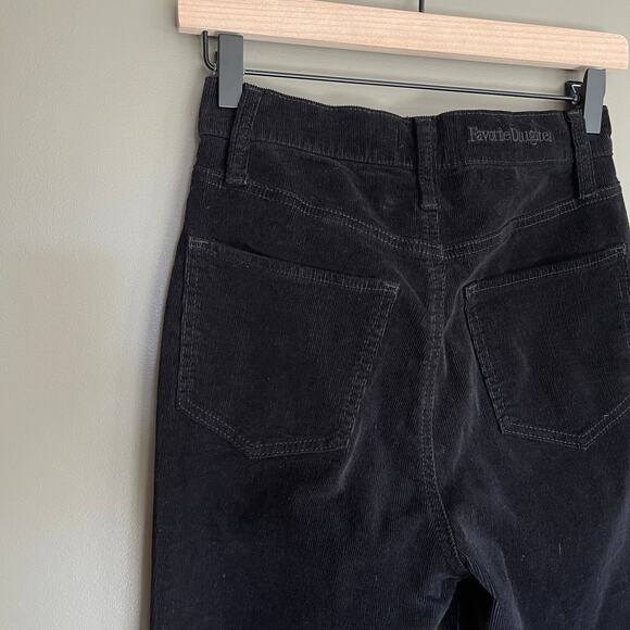 FAVORITE DAUGHTER Valentina Super High Waist Flare Corduroy Jean Meteorite Sz 25 - Picture 13 of 16